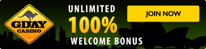 G'Day online pokies casino for Australians