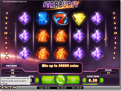 Starburst slot