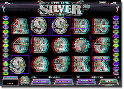 Play online 3D Sterling Silver slots