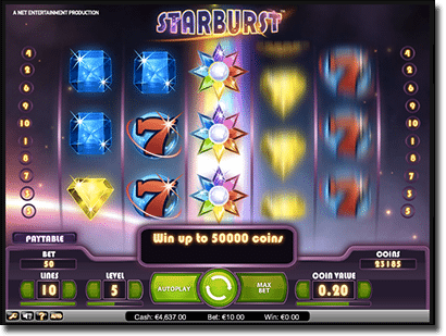 Play Starburst slots on mobile