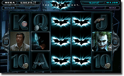 The Dark Knight progressive pokies by Microgaming