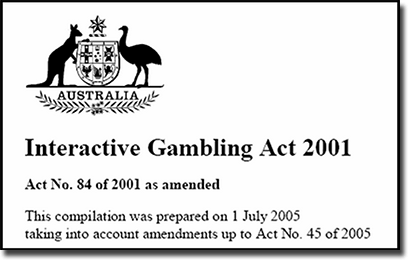 Interactive Gambling Act 2001