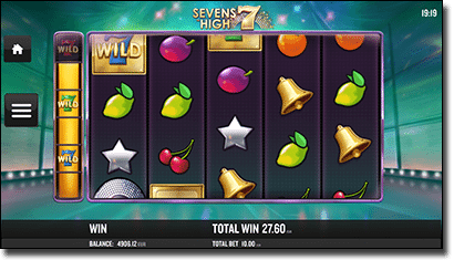 Sevens High video slots on iPhone