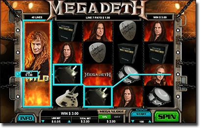 Megadeth online pokies game 