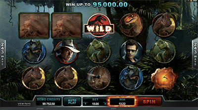 Jurassic Park pokies by Microgaming