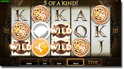 Game of Thrones online no download pokies at All Slots Casino