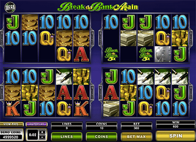 Break da Bank Again - MegaSpin online pokies game by Microgaming