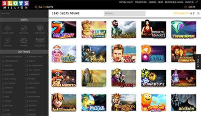 Slots Million online casino pokies catalogue