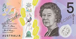 New $5 Australian note